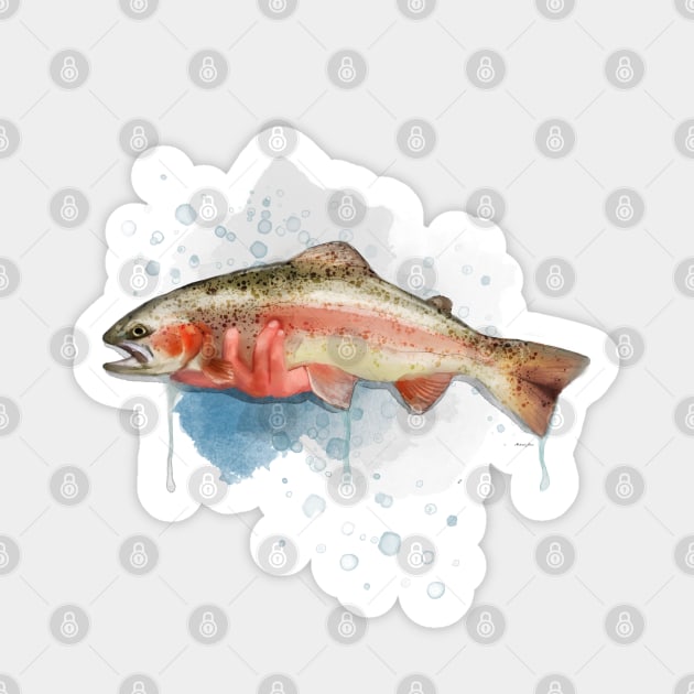 Rainbow Trout Sticker by MikaelJenei